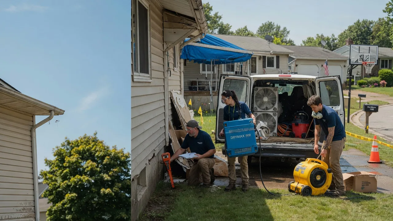 Ceiling Leak Cleanup in Bunker Hill, IN near me